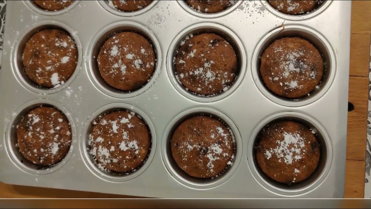 Healthy Chocolate Muffins, Sunne muffins چطور کیک گلاس سالم درست کنیم, کیک گلاس