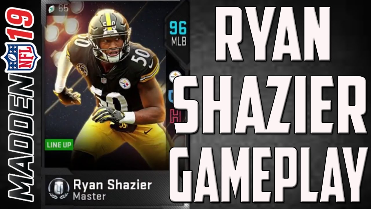 FIRST MUT MASTER ON YOUTUBE! 96 OVERALL RYAN SHAZIER GAMEPLAY! MADDEN 19 ULTIMATE TEAM!