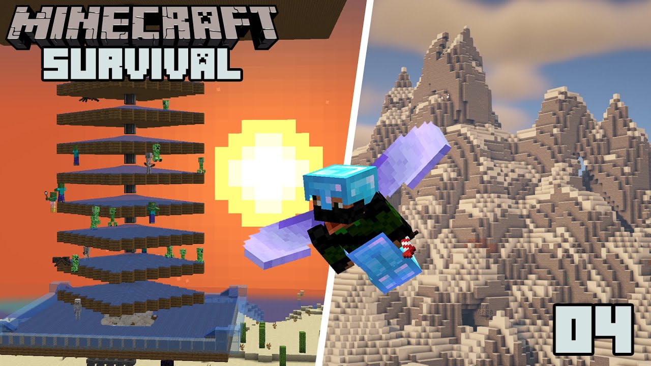Mob Farm & Elytra! - Minecraft 1.18 Survival | Episode 4