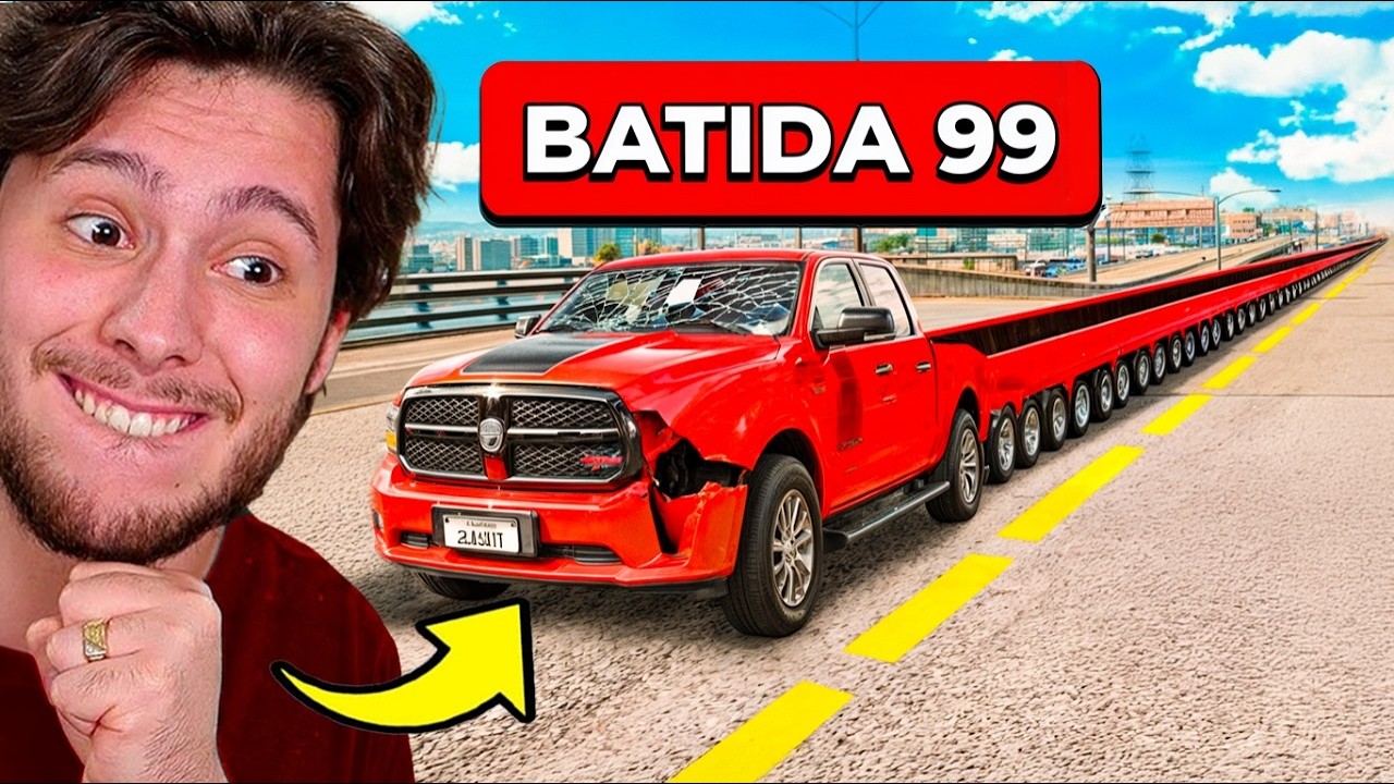 A CADA BATIDA meu carro FICA MAIS LONGO!! (GTA RP)