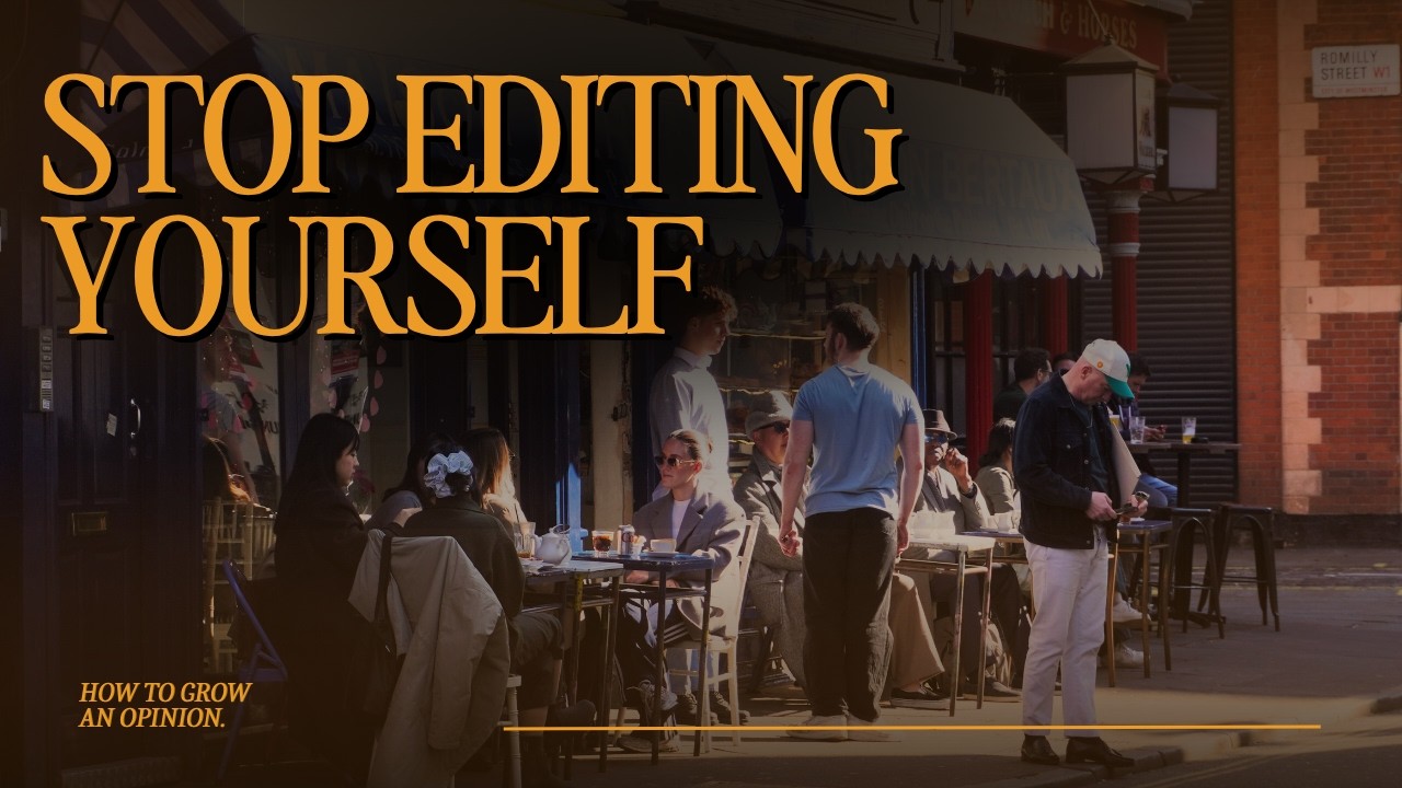 how to grow an opinion... and a backbone.