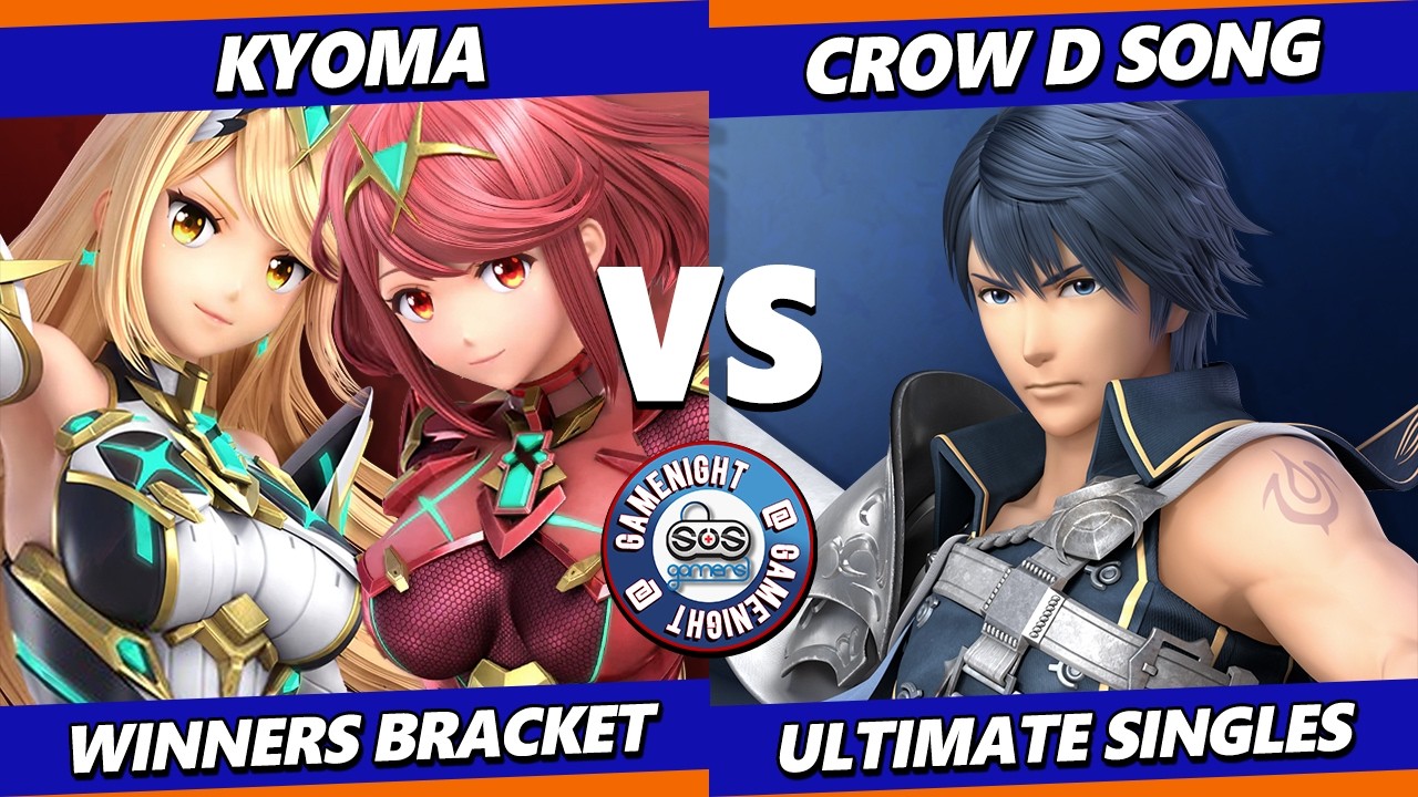 SOS Game Night 84 - Kyoma (Pyra Mythra) Vs. Crow D. Song  (Chrom) Smash Ultimate - SSBU