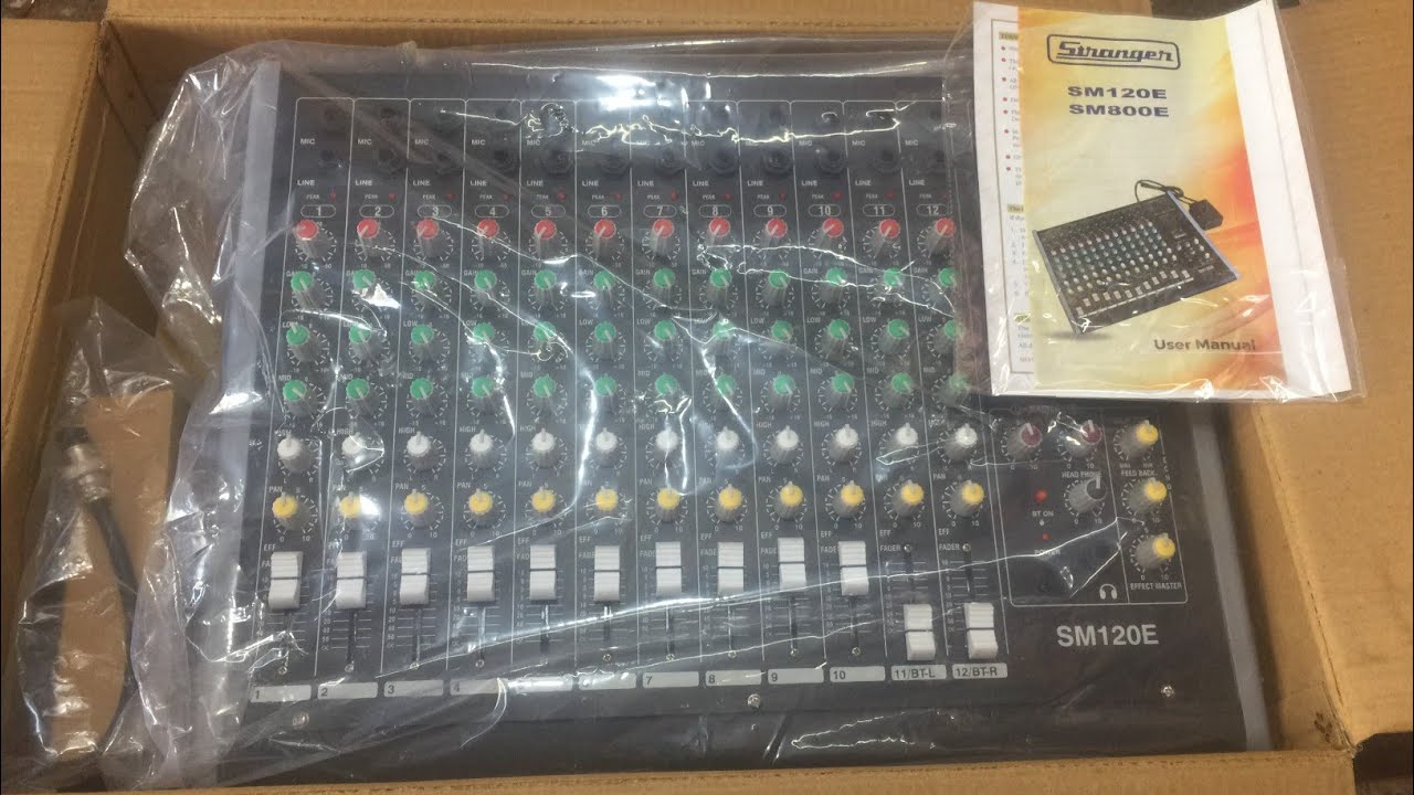 STRANGER 12 CHANNEL ECO MIXER UNBOXING AND FULL DITELS 🤗🤗🤗||