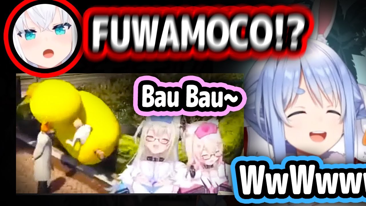 Pekora Reacts To Clip Of FuwaMoco Crashing Out In The Duck Mobile and Fubuki Scolding Them【Hololive】