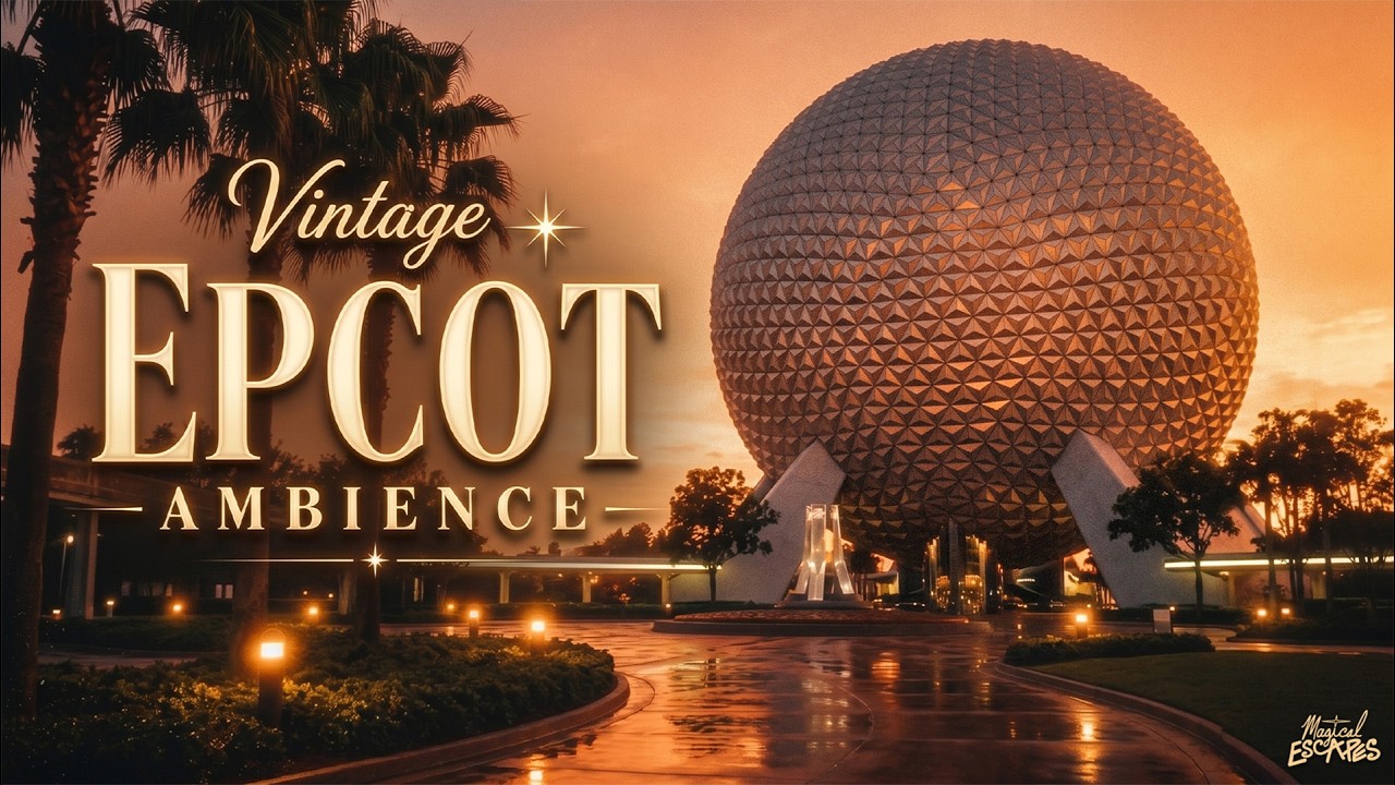 Vintage EPCOT | Nostalgic Disney World Music & Ambience for Relax, Study & Sleep