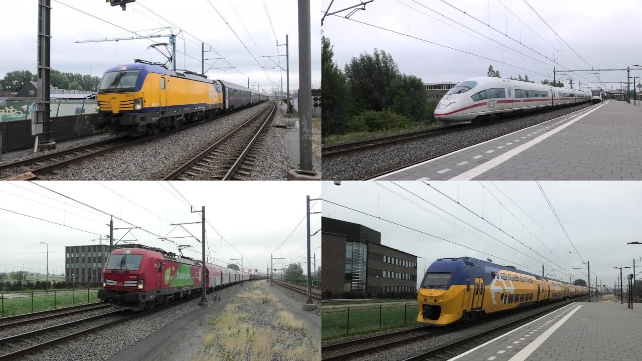 Bahnverkehr in Breukelen🇳🇱 mit NS Vectron + Nightjets, ICE 3, Güterzug, IC direct, VIRM, SNG und SLT