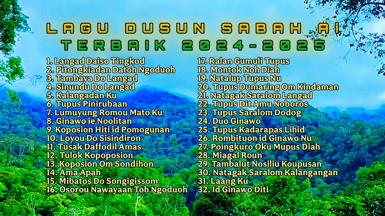 LAGU DUSUN SABAH TERBAIK 2024-2025