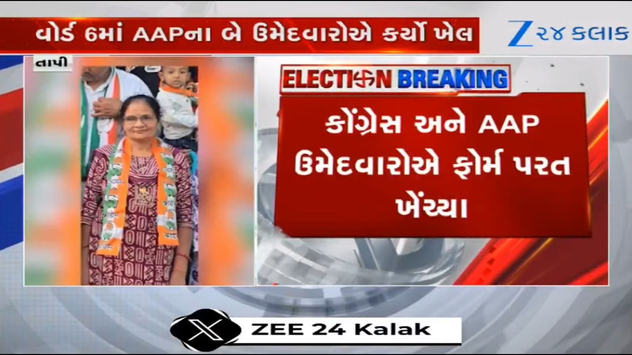 Local Body Elections : AAP, Congress Exit Multiple Seats in Tapi, Giving BJP an Edge | Gujarat