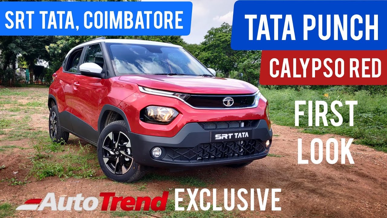 Tata Punch Calypso Red | Exclusive first real life look | SRT Tata Coimbatore | TeamAutotrend