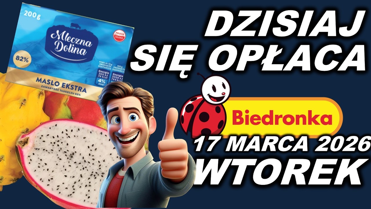 BIEDRONKA | Co się dzisiaj opłaca kupić? | Wtorek 17.03.2026.