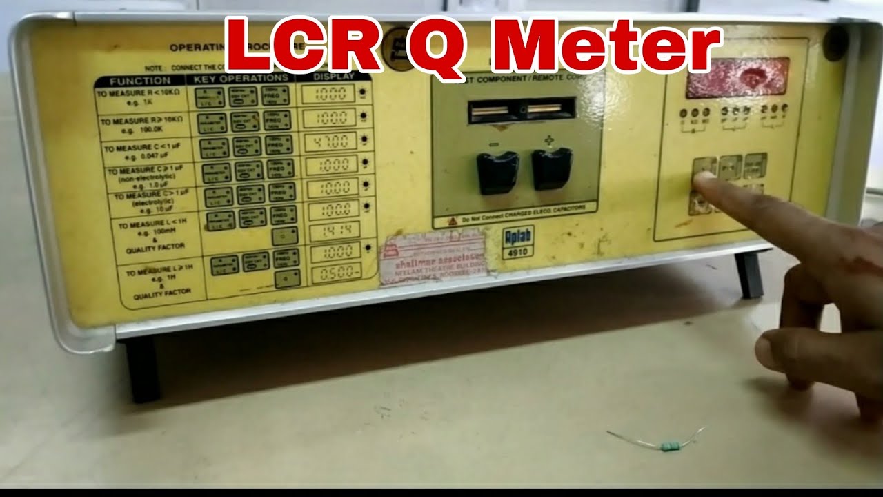 LCR Q Meter Experiment