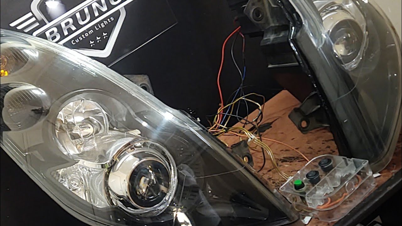 Farol Renault MASTER RETROFIT personalizado com projetores Íris + Led 4300k top😎👊🏽