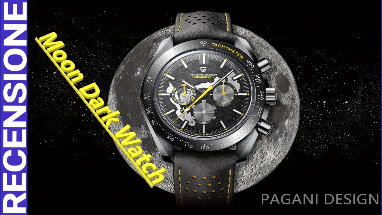 Pagani design tm pd 1779 - speedmaster dark side of the moon black