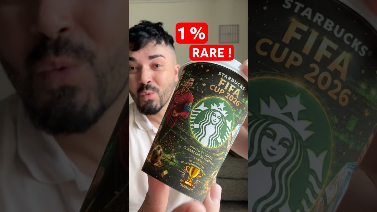🏆 I Found a SECRET Inside This FIFA 2026 Starbucks Cup!🔥  #ronaldo #messi