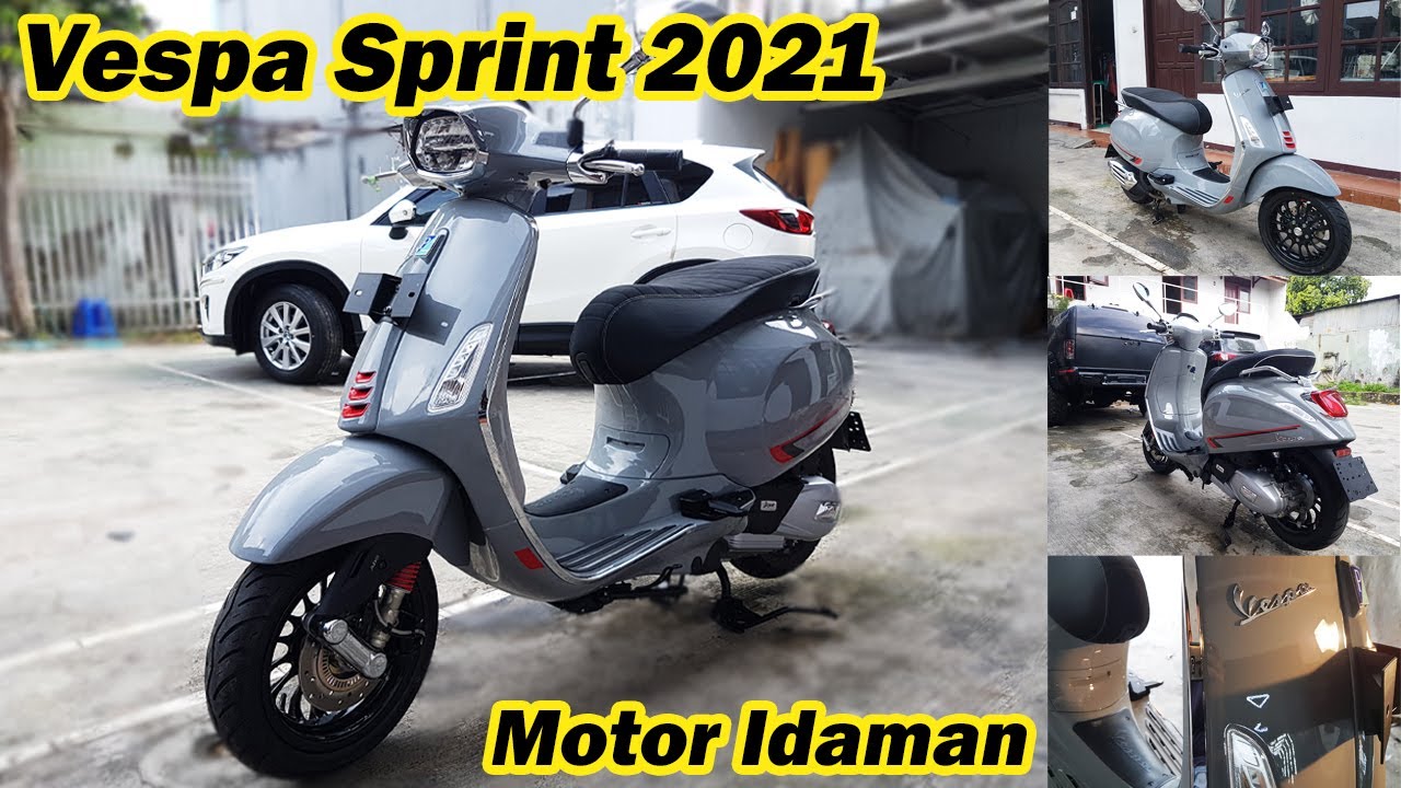 Vespa Sprint S 150 ABS  Warna Keren Nando Grey 2021