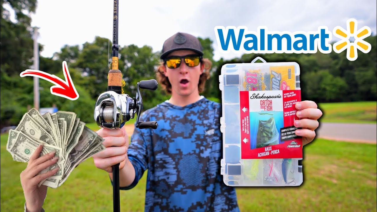 I Found The CHEAPEST Walmart Fishing Kit (What’s Inside?)