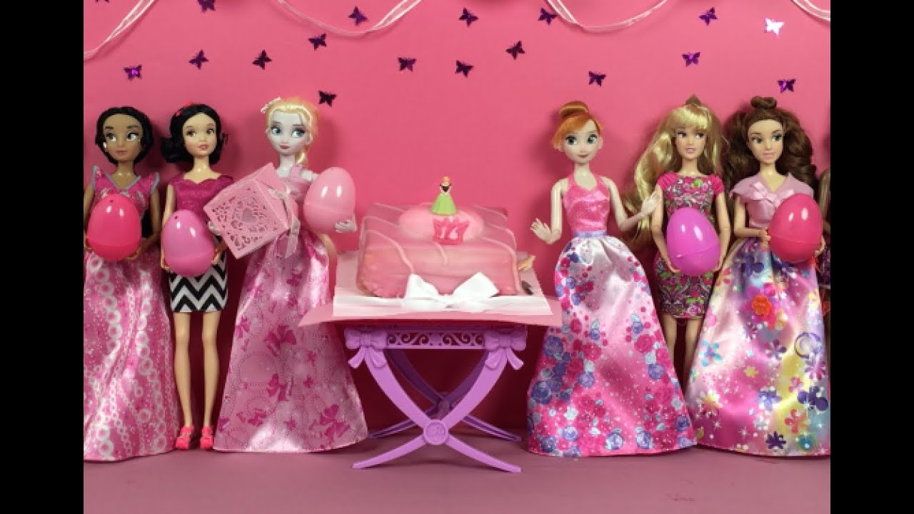 Frozen Anna's Surprise Egg Birthday Party - Princess Anna's Surprise Birthday - Mini Toys Movie