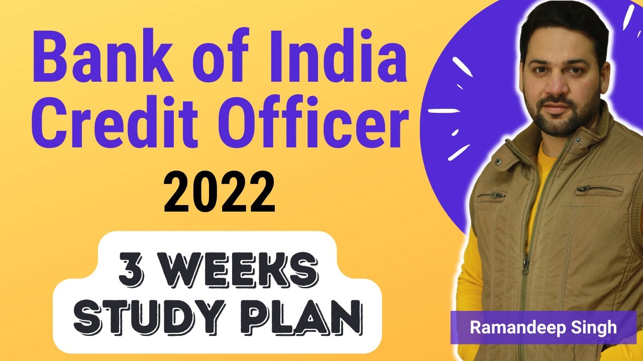 Bank of India Credit Officer 2022: 3 Weeks Exam Strategy