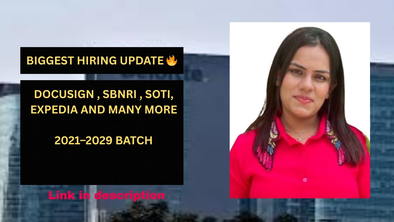 Off Campus Drive 2026 | DocuSign, Expedia, SOTI, SBNRI Hiring | Freshers Jobs