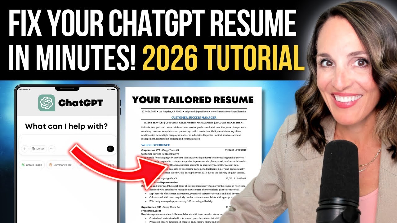 URGENT! How To Fix Your ChatGPT Resume in Minutes | NEW 2026 Tutorial