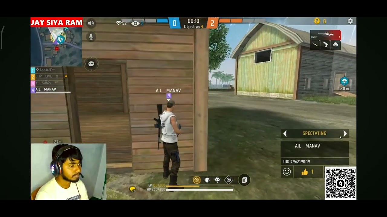 1vs4 with grand master player with single awm