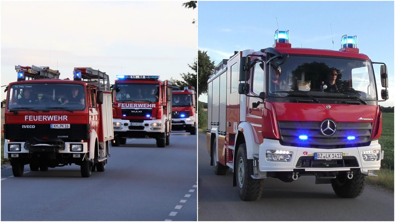 komplette Ankunft neues LF 20-Kats (Bund) FF Sankt Marienstern in Panschwitz-Kuckau