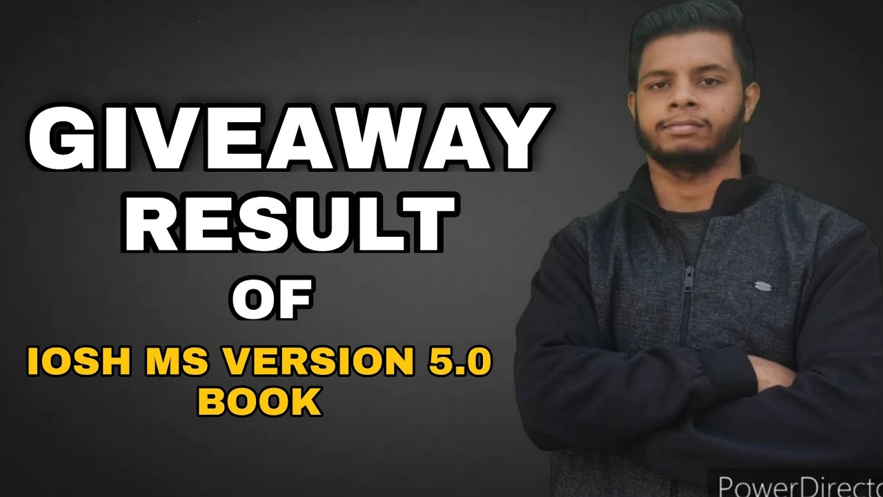 🔴 Giveaway Result | IOSH MS V5.0 Book Giveaway Result🔥🔥🔥