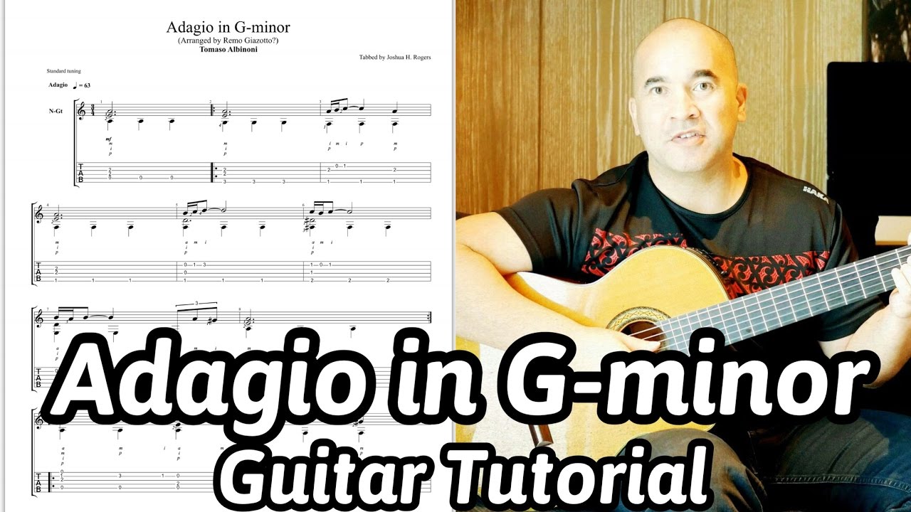 Adagio in G minor | Tomaso Albinoni & Remo Giazotto | Acoustic Guitar Lesson | NBN Guitar