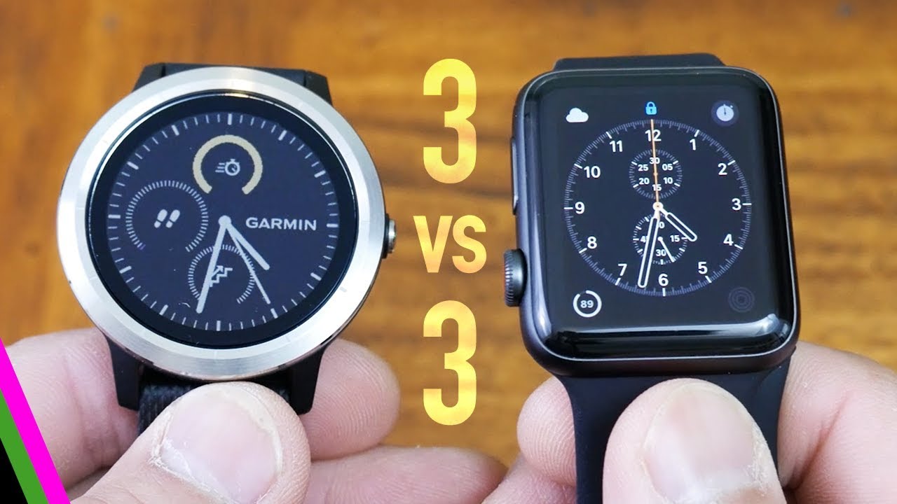 VivoActive 3 vs Apple Watch 3 - Best GPS Activity Tracker 2017 (mid-range)