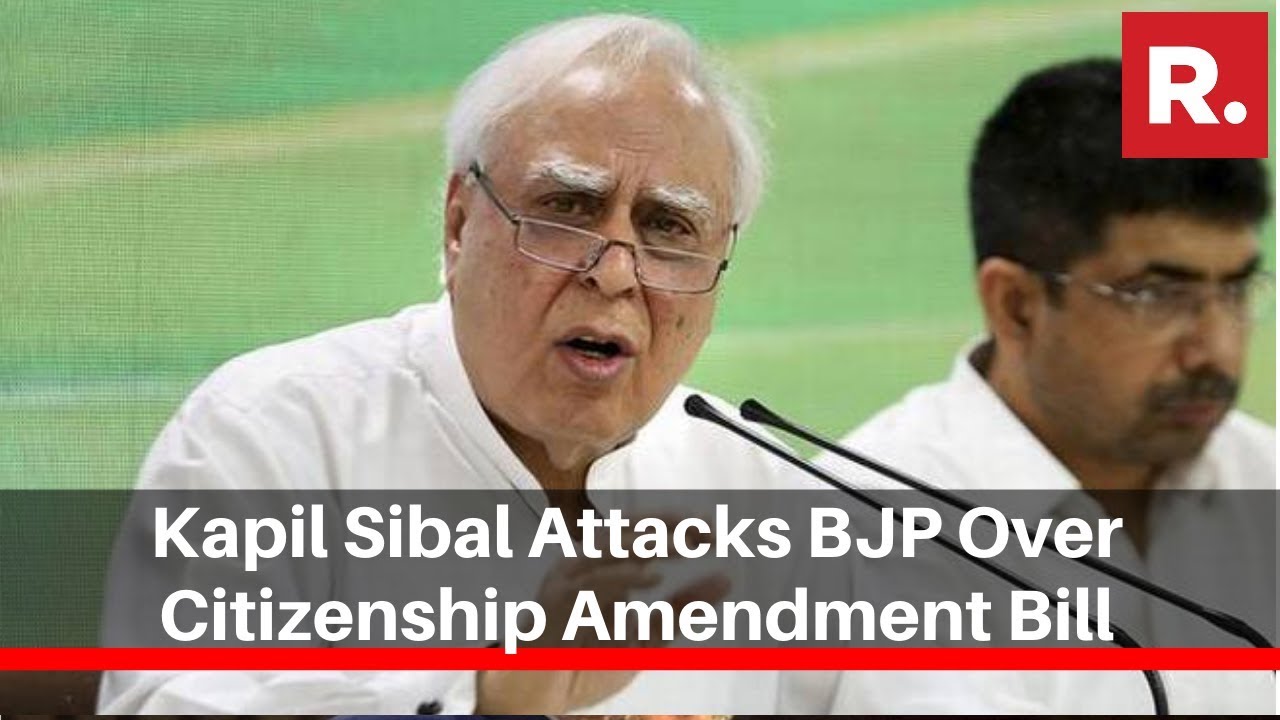 'Read Constitution, Read History': Kapil Sibal Attacks BJP Over Citizenship Amendment Bill
