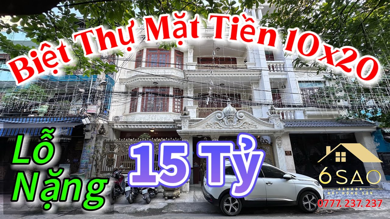 Lỗ nặng | Biệt Thự 4 tầng 10x20 giá chỉ 15 tỷ | BDS 6 Sao #bannhaquan12