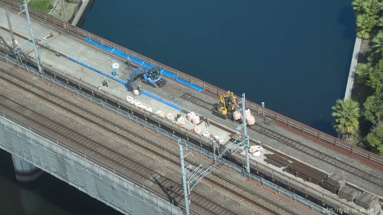 羽田空港アクセス線 高浜運河付近工事 2025.10.2