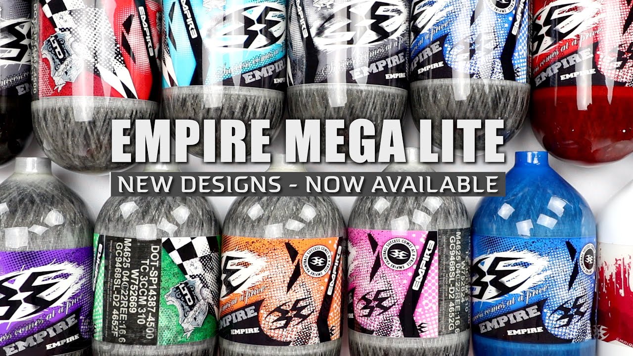 Empire Mega Lite Compressed Air Tanks  - New Designs