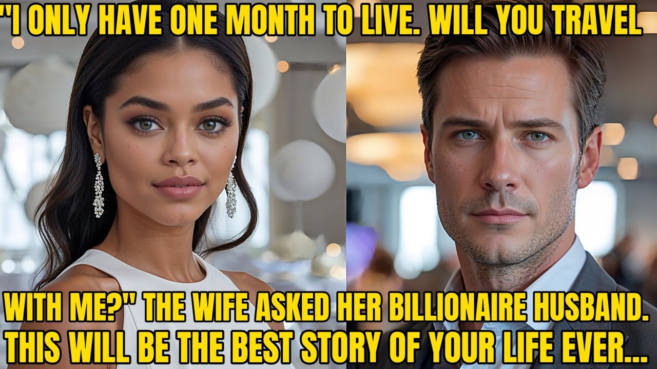 “She Told Her Billionaire Husband: I Only Have One Month to Live—Will You Travel With Me?”