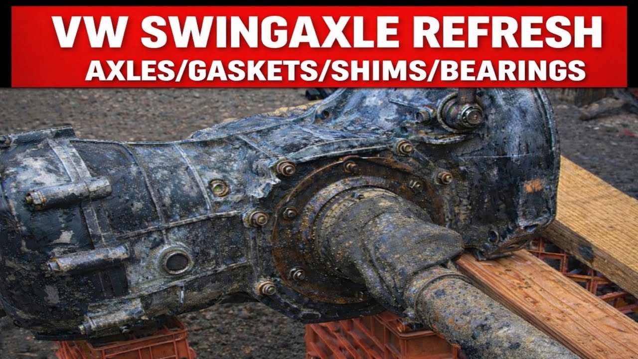 VW BEETLE SWINGAXLE REFRESH TRANSMISSION - AXLES - SHIM GASKETS - BEARINGS - PART#1 - #sladesbeetle