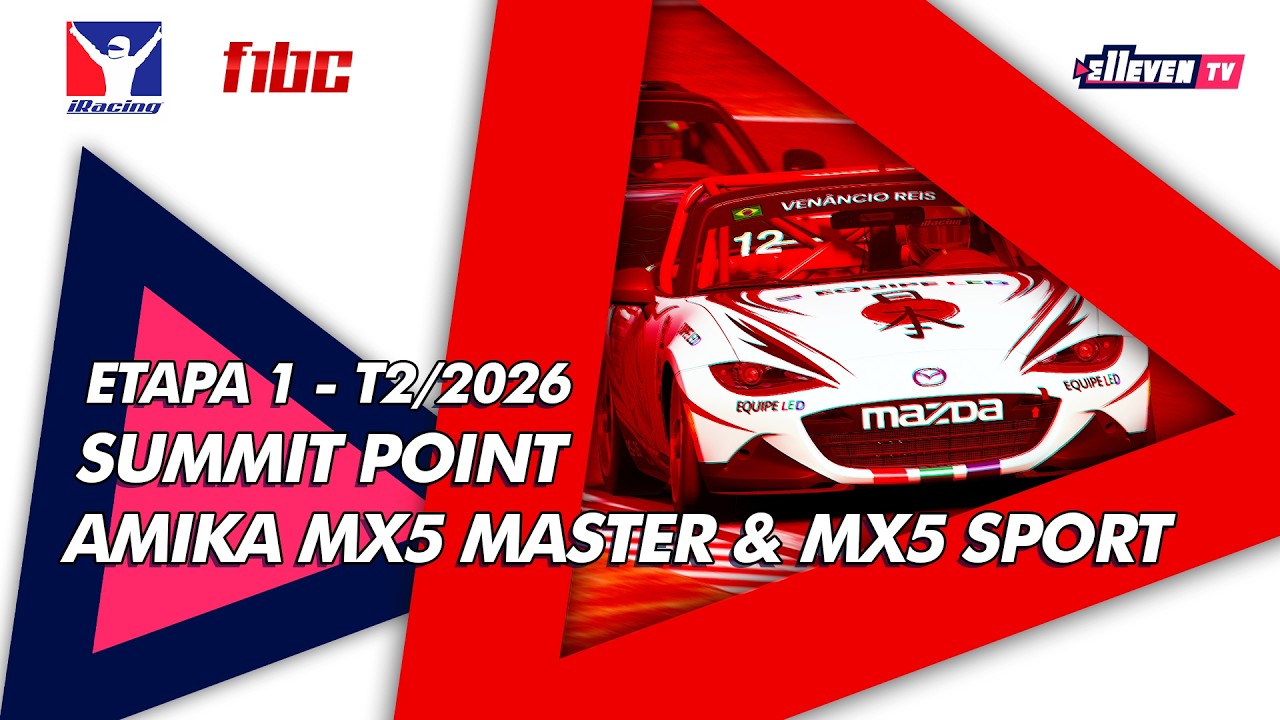 F1BC e-Sports - AMIKA MX5 Master & MX5 Sport | 1ª Etapa - Summit Point | 2026/2