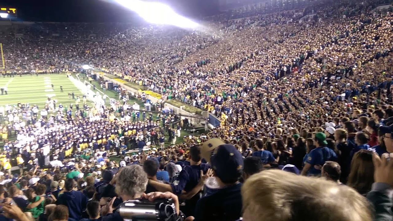 Notre Dame Alma Mater - Michigan Game