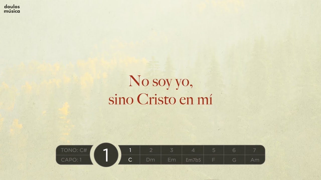 No soy Yo, Sino Cristo en Mí | Lyric Video