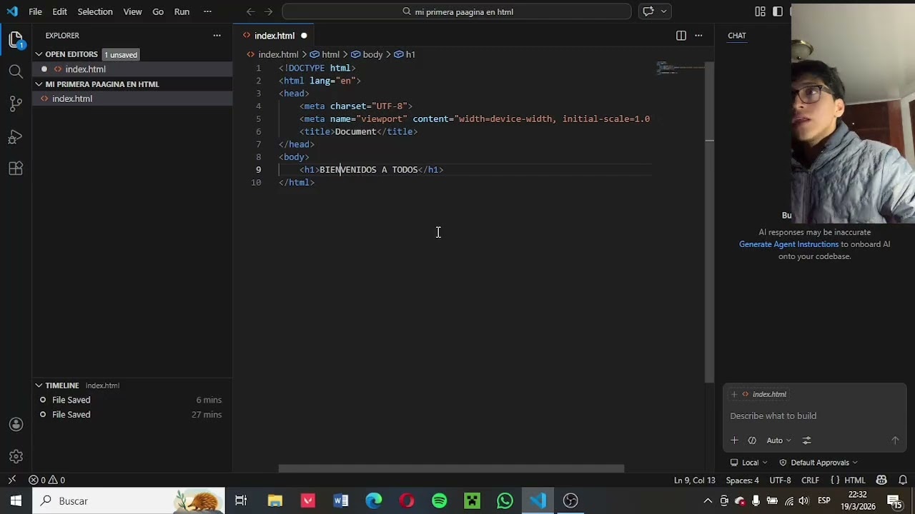 Mi primera página en HTML, ya lo saben