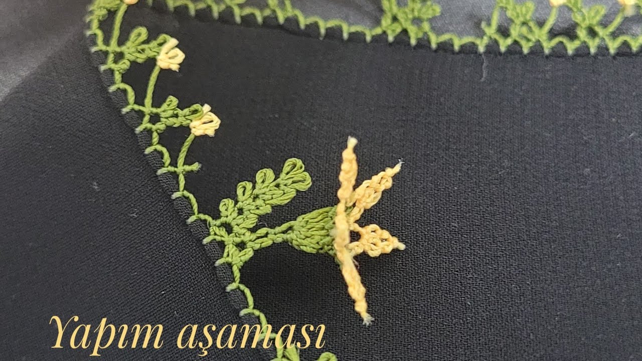 Minik kolaylıkla yapacağınız 3 boyutlu yazma oyası modeli