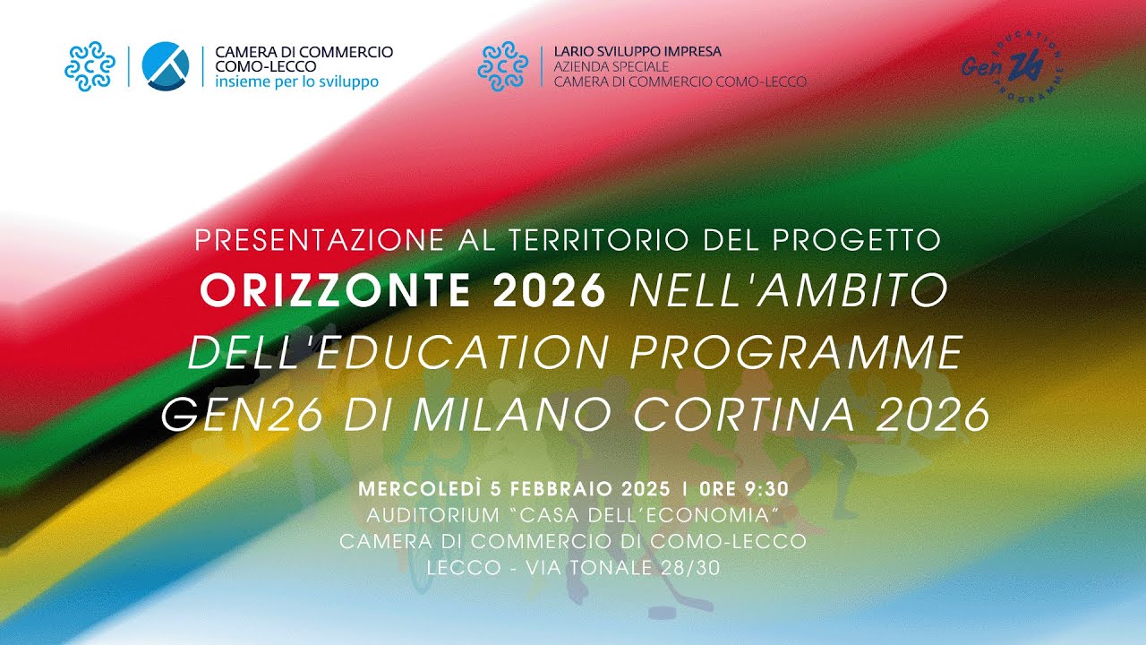 Orizzonte 2026: Giovani, Sport e Futuro – Evento di Presentazione (5 Febbraio 2025)