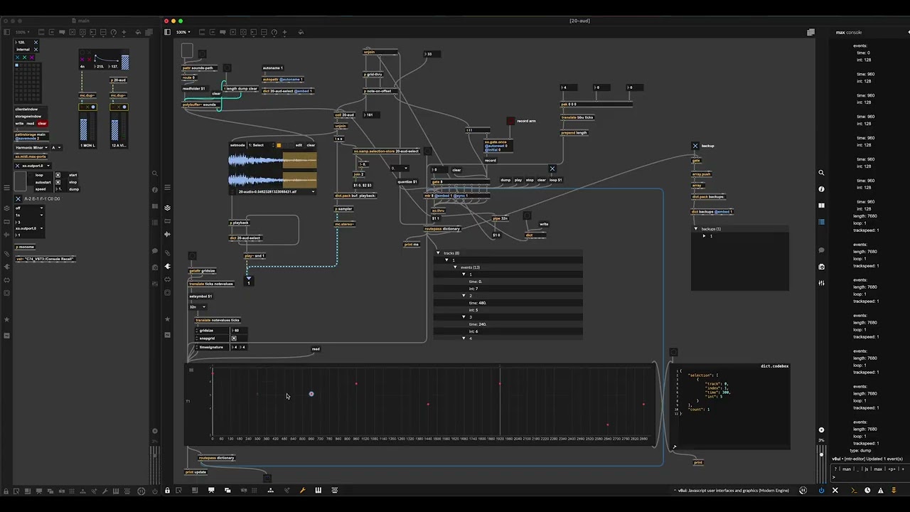 Max/MSP mtr editor
