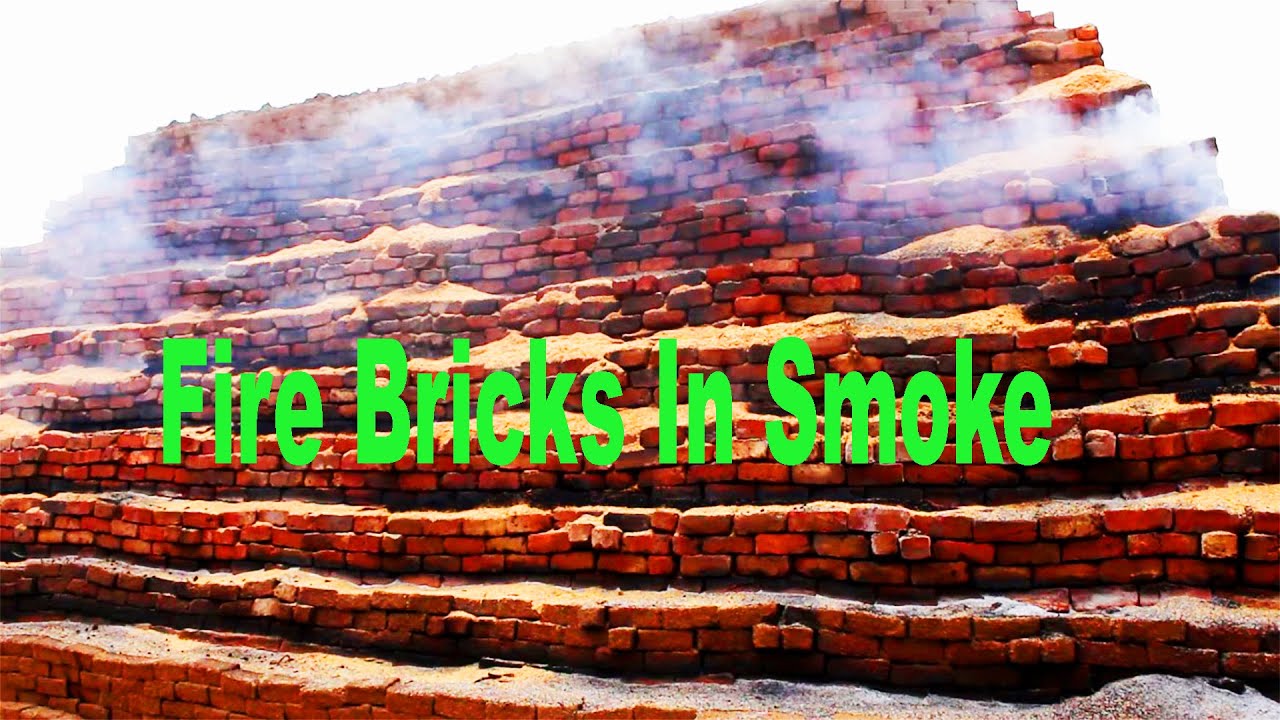 Fire Brick In Smoke | Indian Traditional Way Fire Brick Making | Step By Step Mud brick Hard working