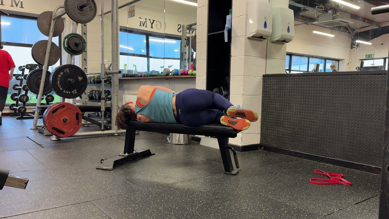 Side-Lying Scorpion (Bench Variation)