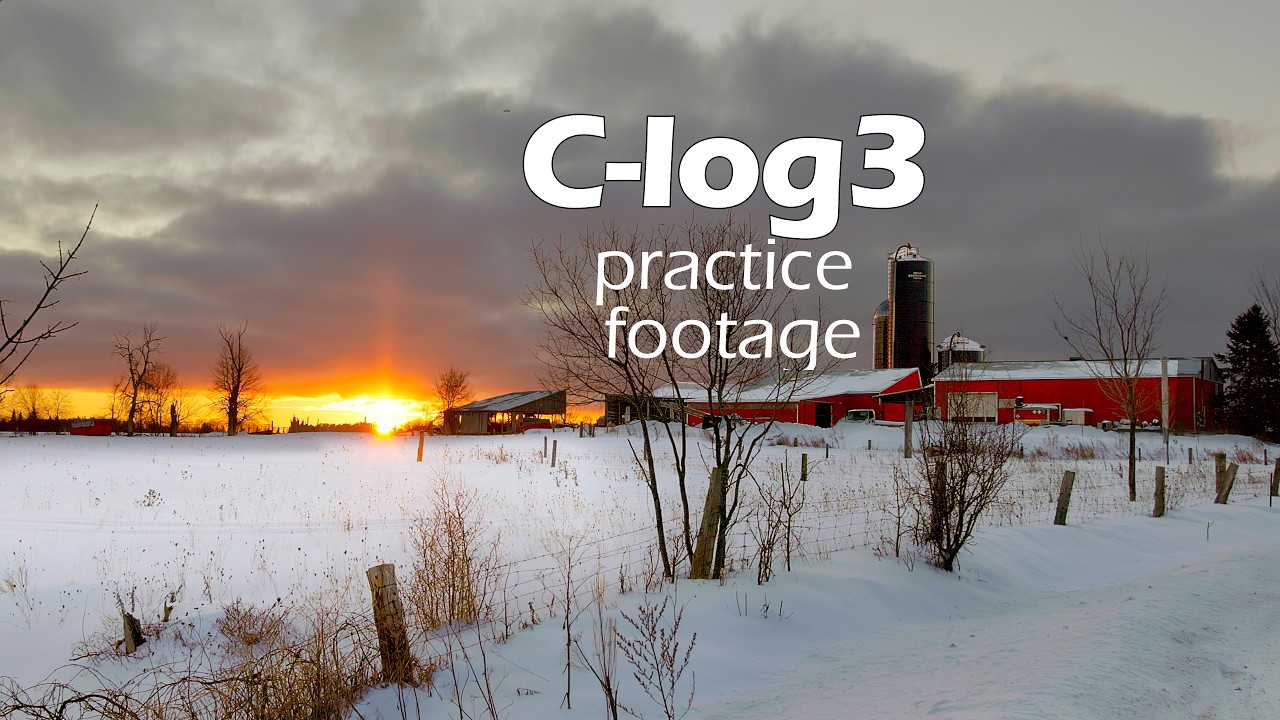 SUNRISE - SUNSET:  Canon C-Log3 Practice Footage