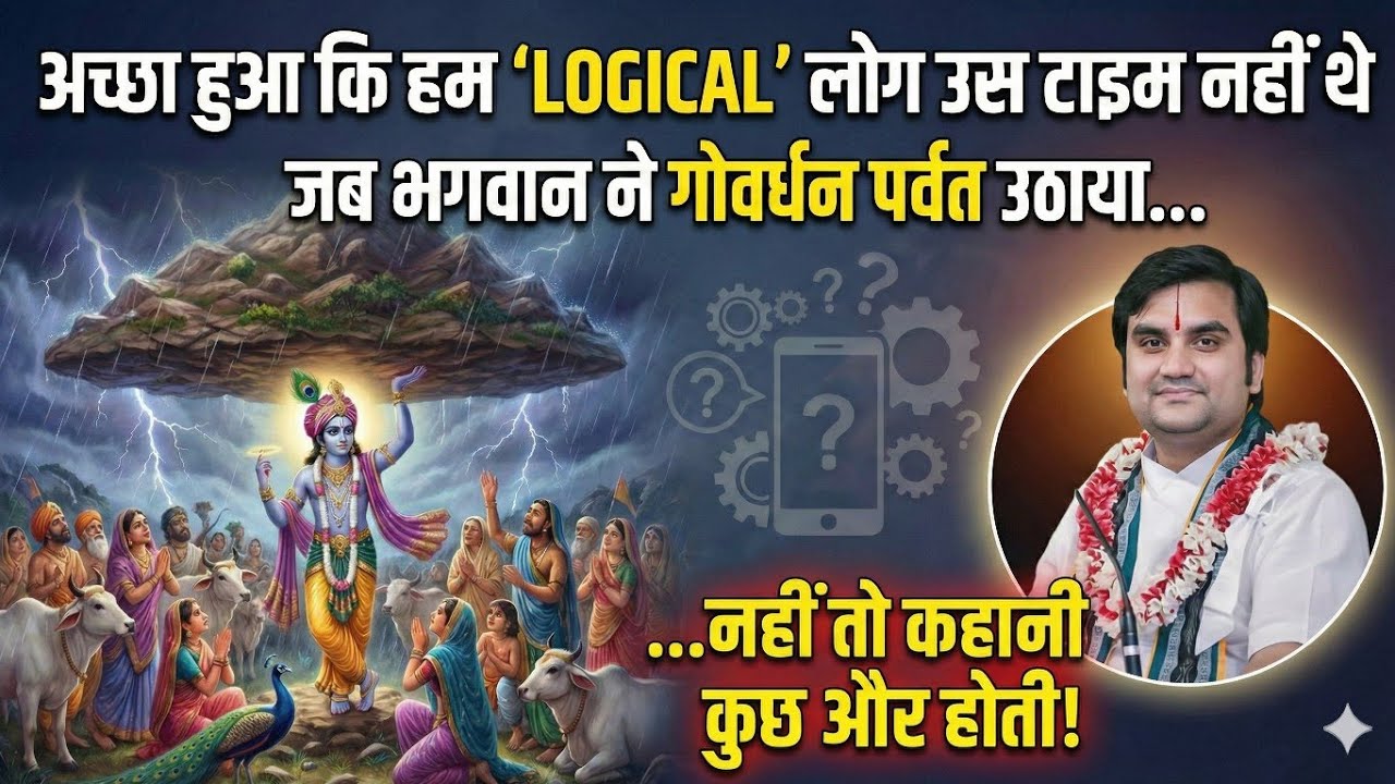 आज के ‘LOGICAL’ लोग और भगवान के चमत्कार | Faith vs Logic | Indresh Ji Maharaj Govardhan Katha