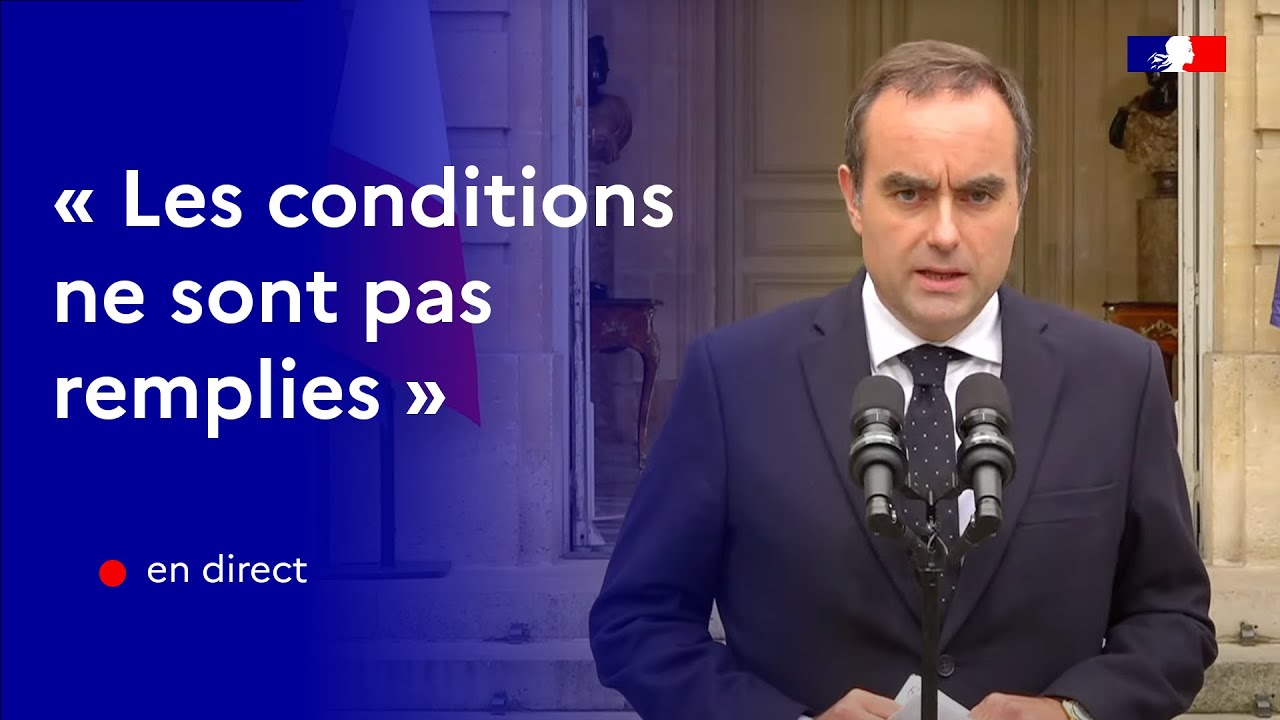 D&eacute;claration du Premier ministre