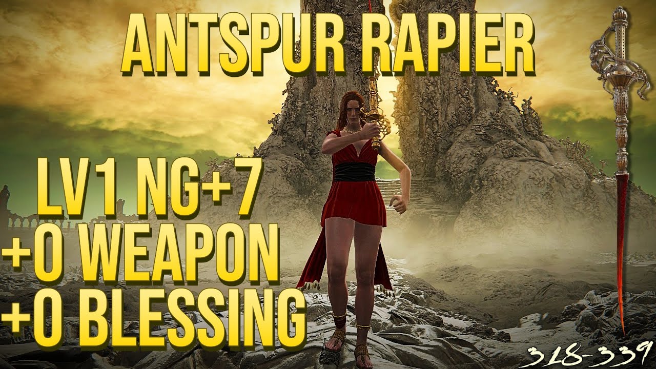 Antspur Rapier LV1 NG+7 No Hit Promised Consort Radahn - Elden Ring DLC [318-339]