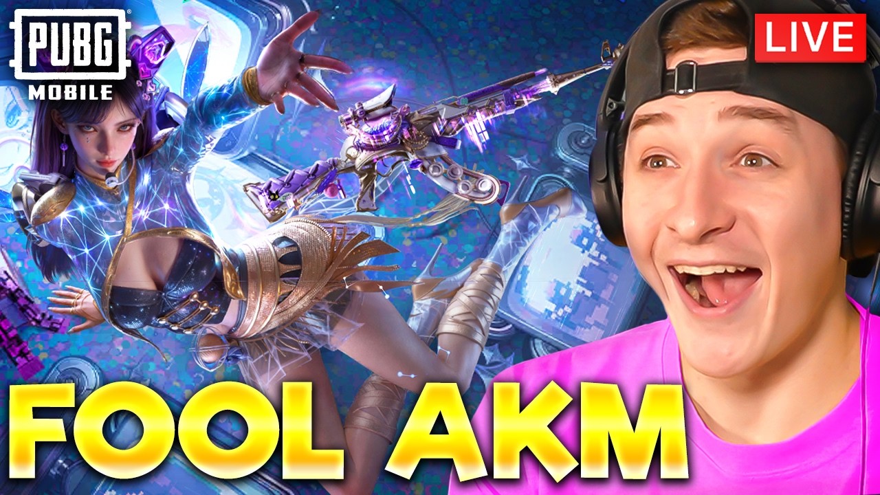 MAXING NEW FOOL AKM & ULTIMATE! PUBG MOBILE LIVE