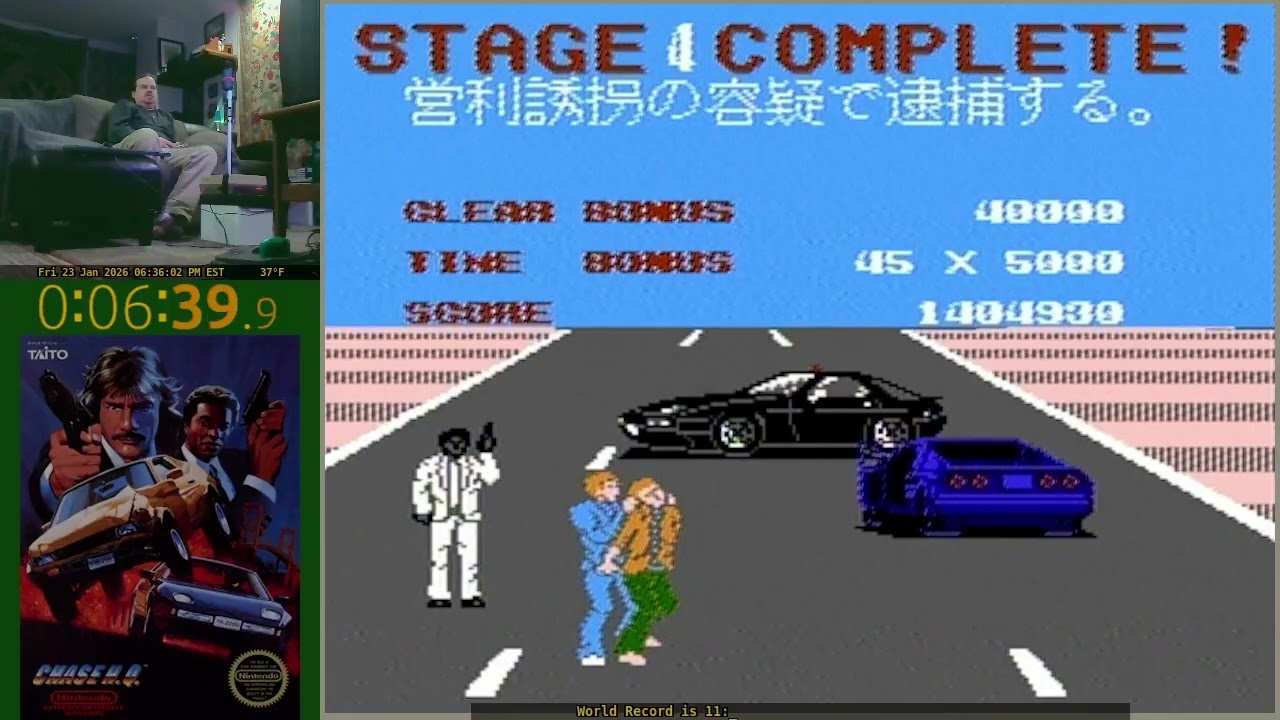 Chase H.Q. 17:23 (Famicom 1989)